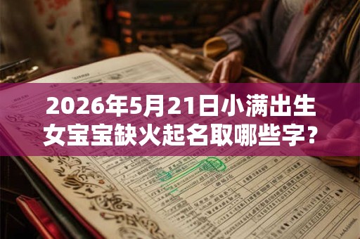 2026年5月21日小满出生女宝宝缺火起名取哪些字？