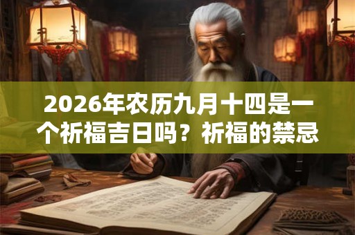 2026年农历九月十四是一个祈福吉日吗？祈福的禁忌有什么？