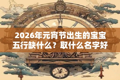 2026年元宵节出生的宝宝五行缺什么？取什么名字好？