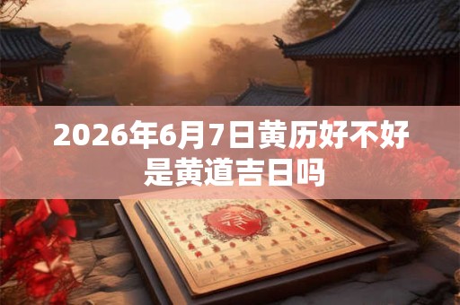 2026年6月7日黄历好不好 是黄道吉日吗 2026年6月7日黄历好不好 是黄道吉日吗