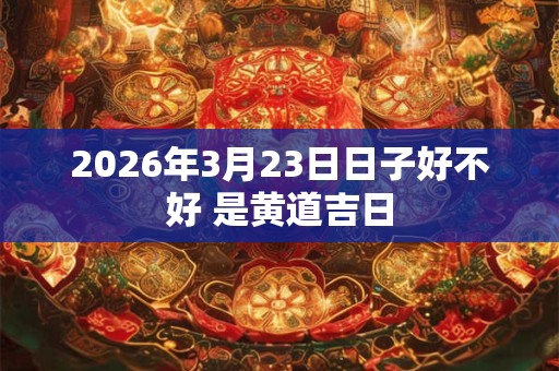 2026年3月23日日子好不好 是黄道吉日 2026年3月23日日子好不好 是黄道吉日