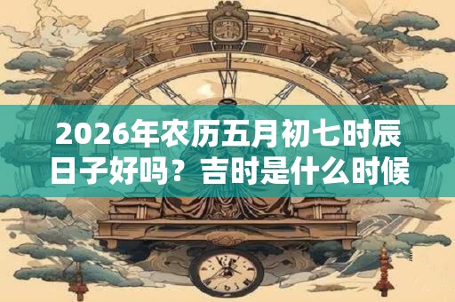 2026年农历五月初七时辰日子好吗?吉时是什么时候宜忌什么? 2026年农历五月初七时辰日子好吗?吉时是什么时候宜忌什么?