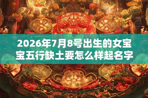 2026年7月8号出生的女宝宝五行缺土要怎么样起名字 2026年7月8号出生的女宝宝五行缺土要怎么样起名字