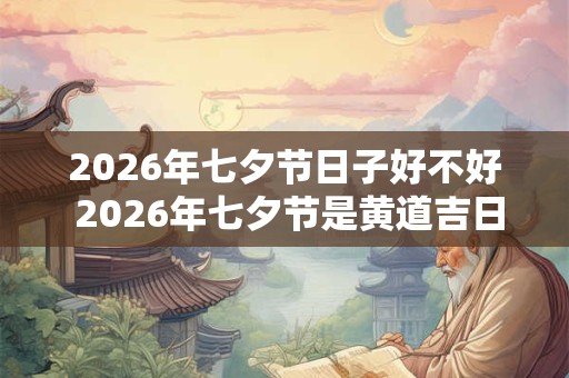 2026年七夕节日子好不好 2026年七夕节是黄道吉日吗 2026年七夕节日子好不好 2026年七夕节是黄道吉日吗