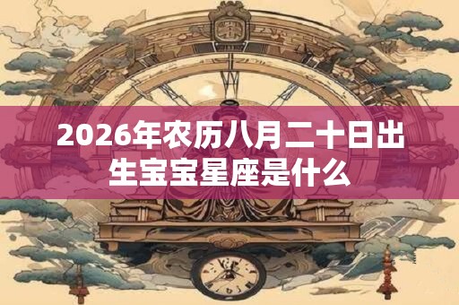 2026年农历八月二十日出生宝宝星座是什么