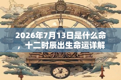 2026年7月13日是什么命,十二时辰出生命运详解 2026年7月13日是什么命,十二时辰出生命运详解
