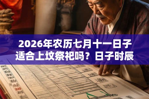 2026年农历七月十一日子适合上坟祭祀吗?日子时辰吉凶如何? 2026年农历七月十一日子适合上坟祭祀吗?日子时辰吉凶如何?