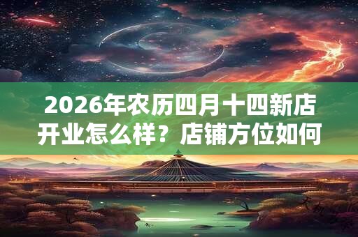 2026年农历四月十四新店开业怎么样？店铺方位如何选择？
