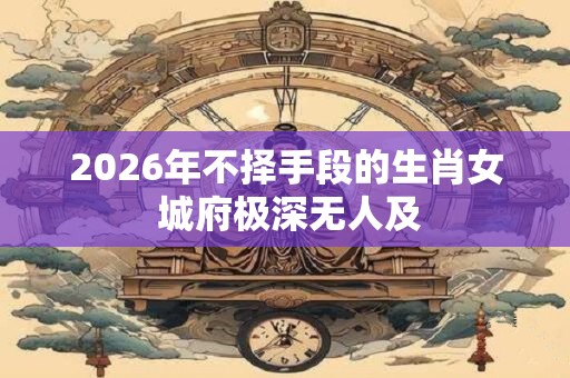 2026年不择手段的生肖女 城府极深无人及