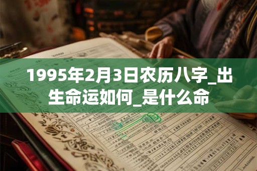 1995年2月3日农历八字_出生命运如何_是什么命