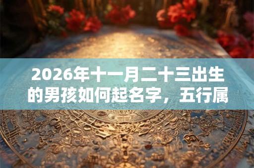 2026年十一月二十三出生的男孩如何起名字，五行属什么