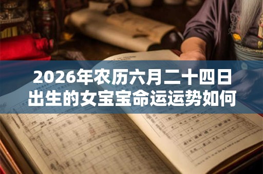 2026年农历六月二十四日出生的女宝宝命运运势如何? 2026年农历六月二十四日出生的女宝宝命运运势如何?