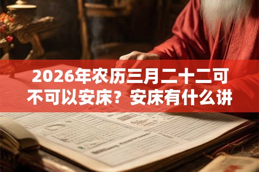 2026年农历三月二十二可不可以安床？安床有什么讲究？