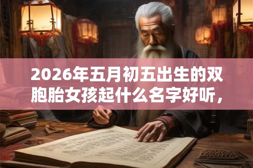 2026年五月初五出生的双胞胎女孩起什么名字好听,五行属什么 2026年五月初五出生的双胞胎女孩起什么名字好听,五行属什么
