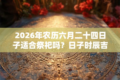 2026年农历六月二十四日子适合祭祀吗?日子时辰吉凶如何? 2026年农历六月二十四日子适合祭祀吗?日子时辰吉凶如何?