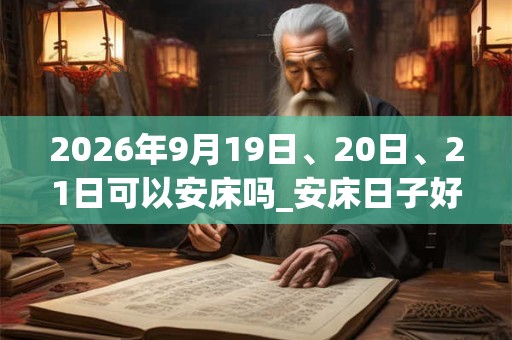 2026年9月19日、20日、21日可以安床吗_安床日子好吗 2026年9月19日、20日、21日可以安床吗_安床日子好吗