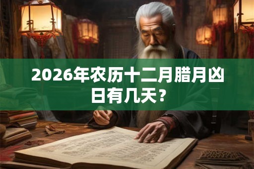 2026年农历十二月腊月凶日有几天？