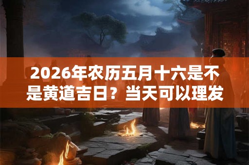 2026年农历五月十六是不是黄道吉日？当天可以理发吗？