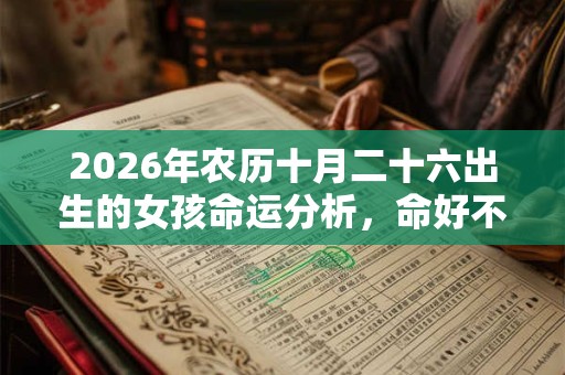 2026年农历十月二十六出生的女孩命运分析,命好不好? 2026年农历十月二十六出生的女孩命运分析,命好不好?