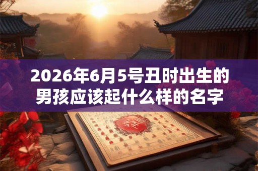 2026年6月5号丑时出生的男孩应该起什么样的名字 2026年6月5号丑时出生的男孩应该起什么样的名字