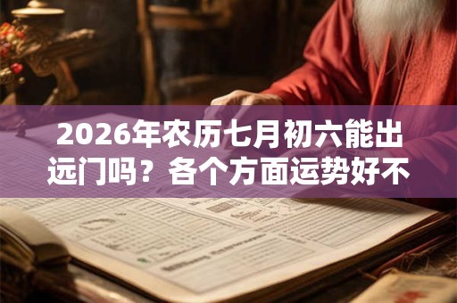 2026年农历七月初六能出远门吗?各个方面运势好不好? 2026年农历七月初六能出远门吗?各个方面运势好不好?