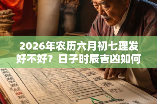 2026年农历六月初七理发好不好？日子时辰吉凶如何？