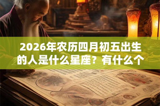 2026年农历四月初五出生的人是什么星座？有什么个性？