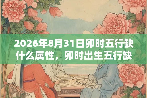 2026年8月31日卯时五行缺什么属性，卯时出生五行缺什么