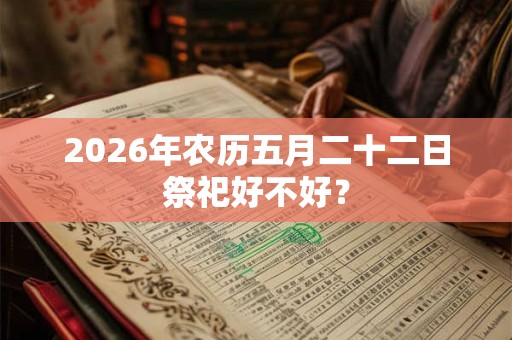 2026年农历五月二十二日祭祀好不好? 2026年农历五月二十二日祭祀好不好?