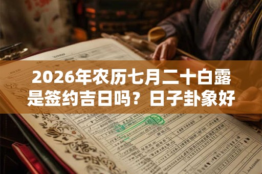 2026年农历七月二十白露是签约吉日吗？日子卦象好不好？
