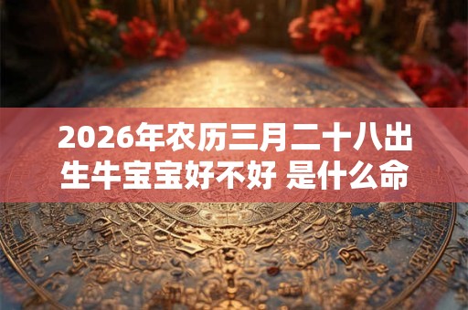2026年农历三月二十八出生牛宝宝好不好 是什么命