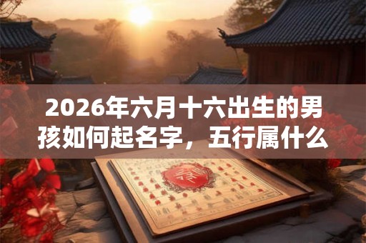 2026年六月十六出生的男孩如何起名字,五行属什么 2026年六月十六出生的男孩如何起名字,五行属什么