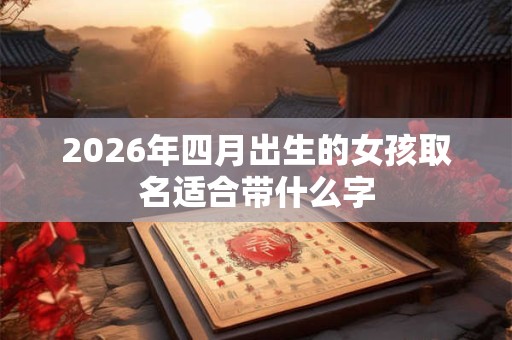 2026年四月出生的女孩取名适合带什么字 2026年四月出生的女孩取名适合带什么字