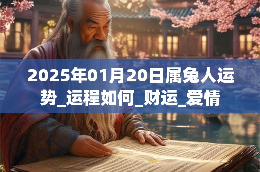 2025年01月20日属兔人运势_运程如何_财运_爱情
