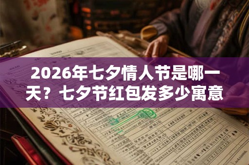 2026年七夕情人节是哪一天？七夕节红包发多少寓意？