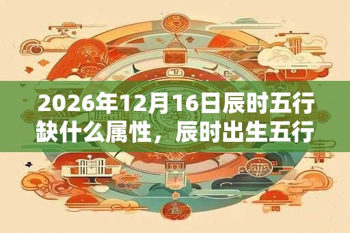 2026年12月16日辰时五行缺什么属性,辰时出生五行缺什么 2026年12月16日辰时五行缺什么属性,辰时出生五行缺什么