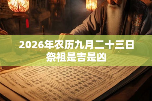 2026年农历九月二十三日祭祖是吉是凶 2026年农历九月二十三日祭祖是吉是凶