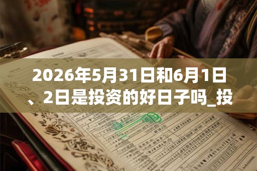 2026年5月31日和6月1日、2日是投资的好日子吗_投资可以吗