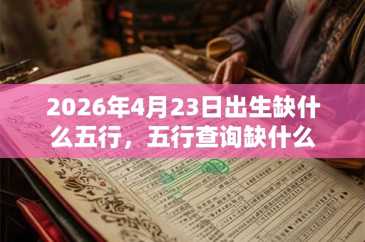 2026年4月23日出生缺什么五行,五行查询缺什么 2026年4月23日出生缺什么五行,五行查询缺什么