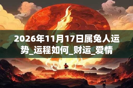2026年11月17日属兔人运势_运程如何_财运_爱情 2026年11月17日属兔人运势_运程如何_财运_爱情