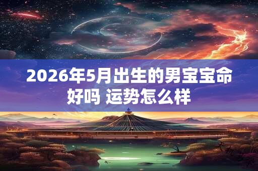 2026年5月出生的男宝宝命好吗 运势怎么样 2026年5月出生的男宝宝命好吗 运势怎么样
