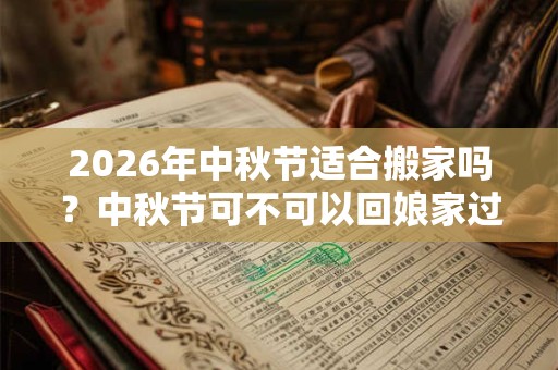 2026年中秋节适合搬家吗？中秋节可不可以回娘家过？