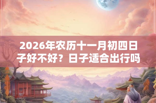 2026年农历十一月初四日子好不好？日子适合出行吗？