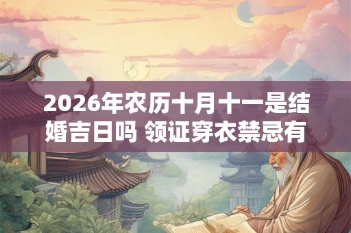 2026年农历十月十一是结婚吉日吗 领证穿衣禁忌有哪些