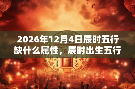 2026年12月4日辰时五行缺什么属性，辰时出生五行缺什么