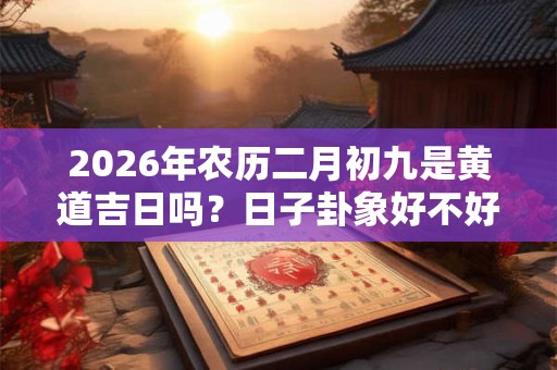 2026年农历二月初九是黄道吉日吗？日子卦象好不好？
