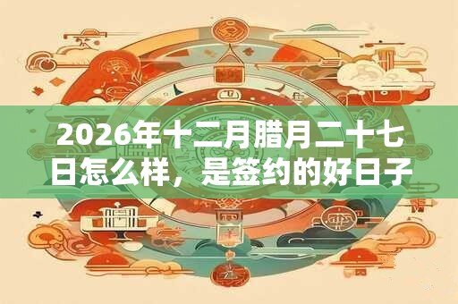2026年十二月腊月二十七日怎么样，是签约的好日子吗？