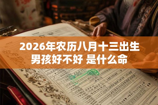 2026年农历八月十三出生男孩好不好 是什么命