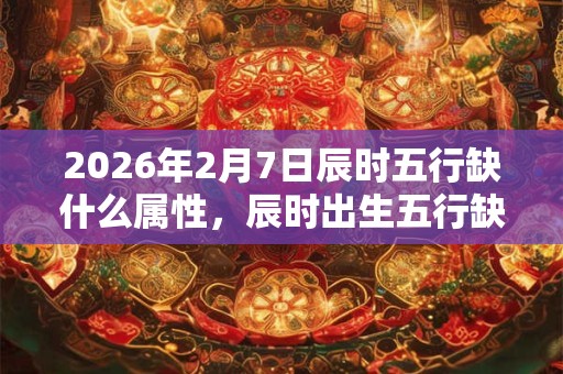 2026年2月7日辰时五行缺什么属性，辰时出生五行缺什么