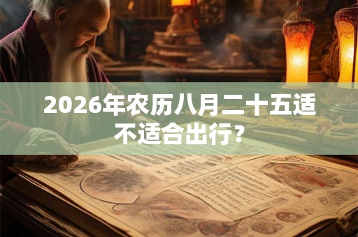 2026年农历八月二十五适不适合出行？